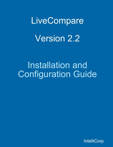 LiveCompare 2.2 Installation and Configuration Guide