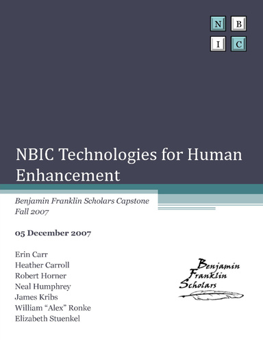 NBIC Technologies for Human Enhancement