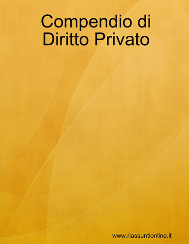 Compendio di Diritto pRIVATO