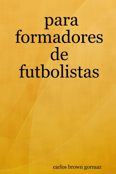 para formadores de futbolistas