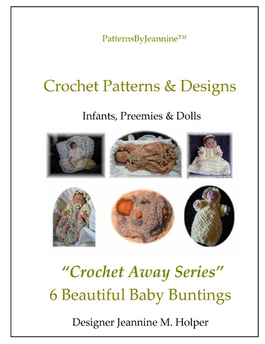 Crochet Away Series: 6 Beautiful Baby Buntings