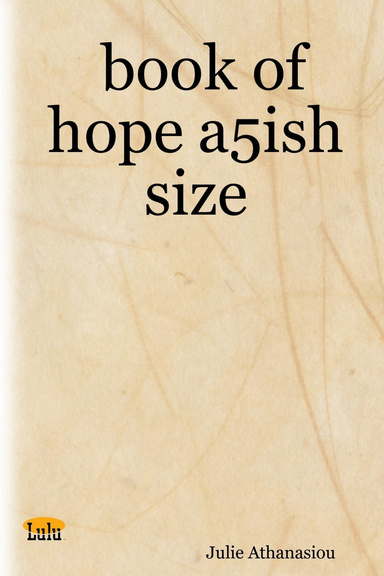 book of hope a5ish size