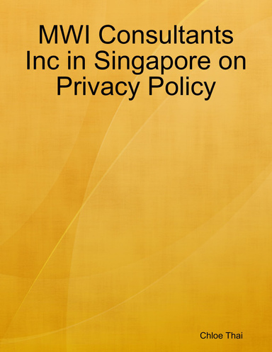 MWI Consultants Inc in Singapore on Privacy Policy
