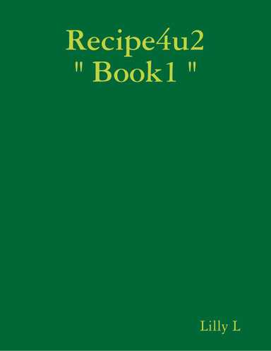 Recipe4u2 " Book1 "