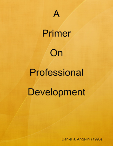 A Primer On Professional Development