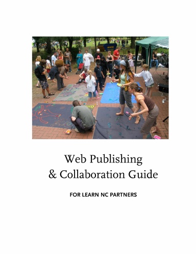 LEARN NC Web Publishing and Collaboration Guide