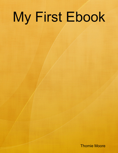 My First Ebook