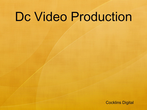 Dc Video Production