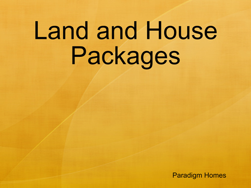 Land and House Packages