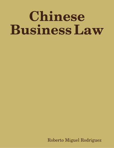 Chinese Business Law