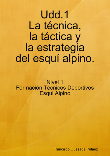 Udd.1-La técnica, la táctica y la estrategia del esquí alpino.| Nivel 1