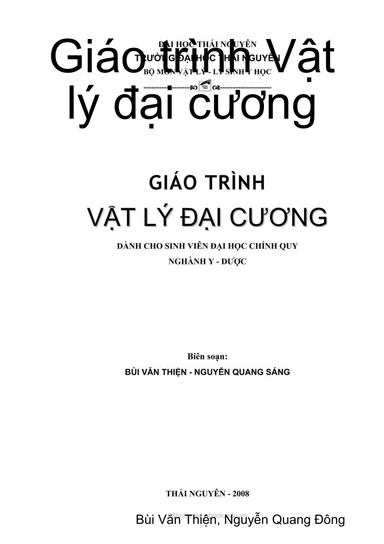 Giao Trinh Vat Ly Dai Cuong