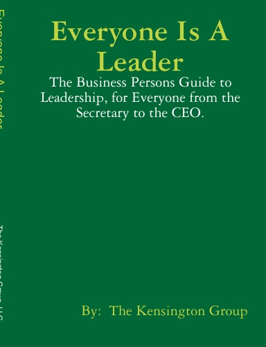 Everyone Is A Leader