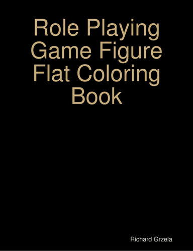 Role Playing Game Figure Flat Coloring Book
