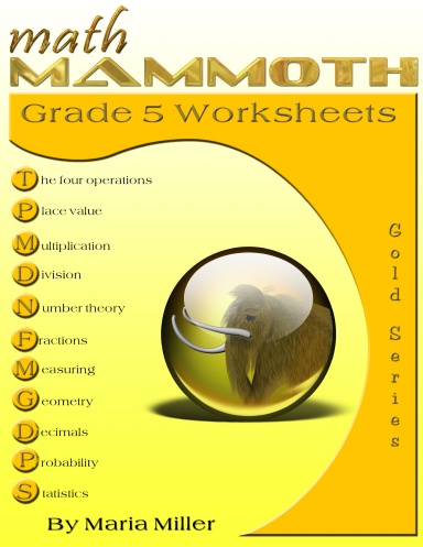 Math Mammoth Grade 5 Worksheets Collection