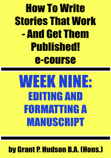 How to Write Stories Week Nine