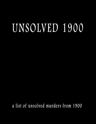 Unsolved 1900