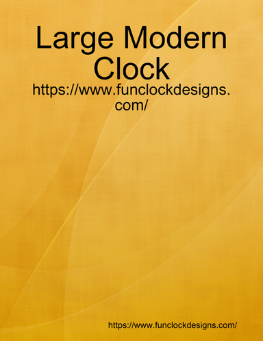 Large Modern Clock