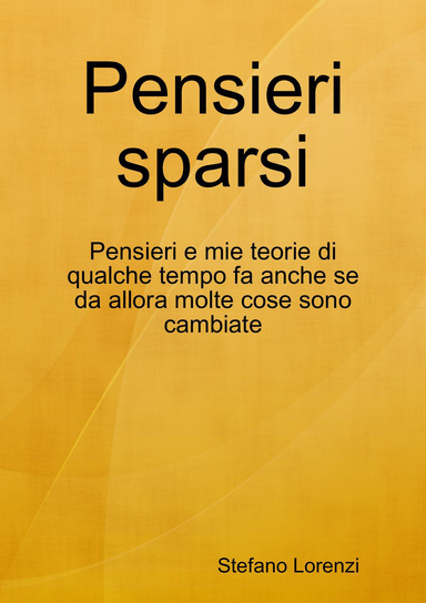 Pensieri sparsi