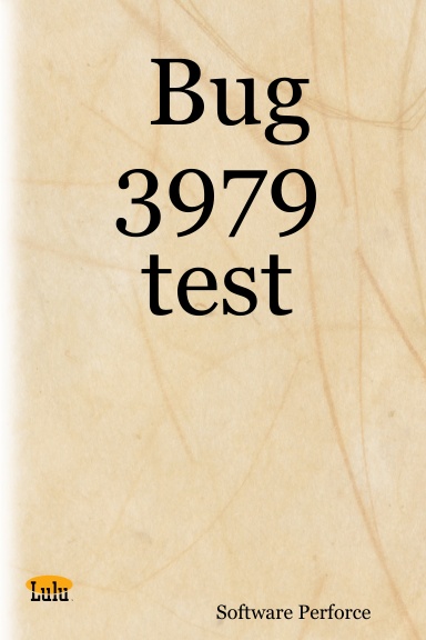 Bug 3979 test