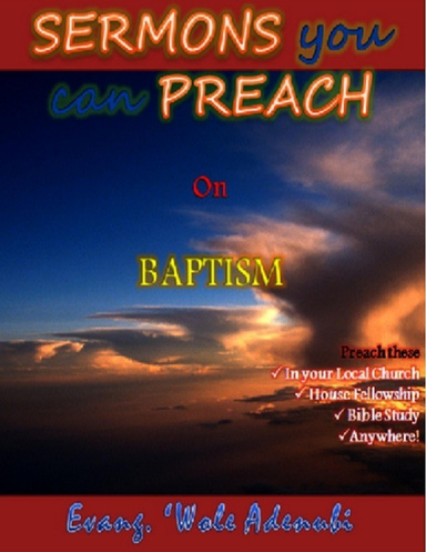 Sermons You Can Preach On Baptism