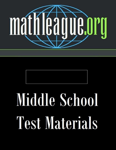 Middle School Test - 11411 (October 2013)