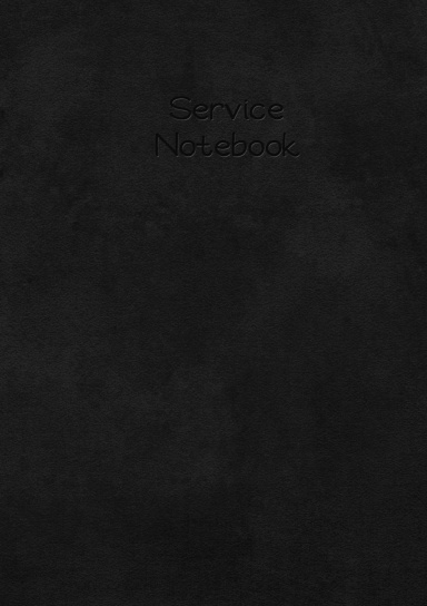 Service Notebook - Black