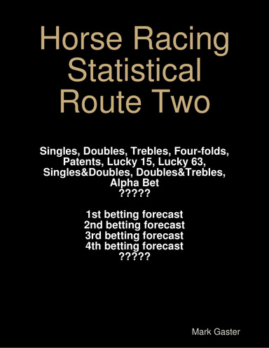 Horse Racing Statistical Route Two