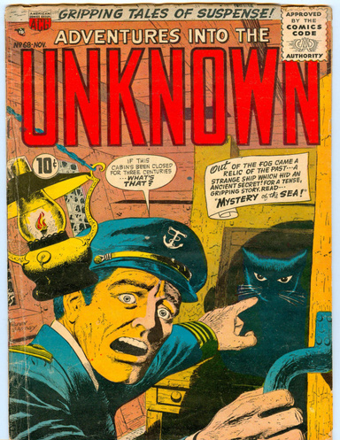 Adventures into the Unknown Number 68 Horror Comic Book