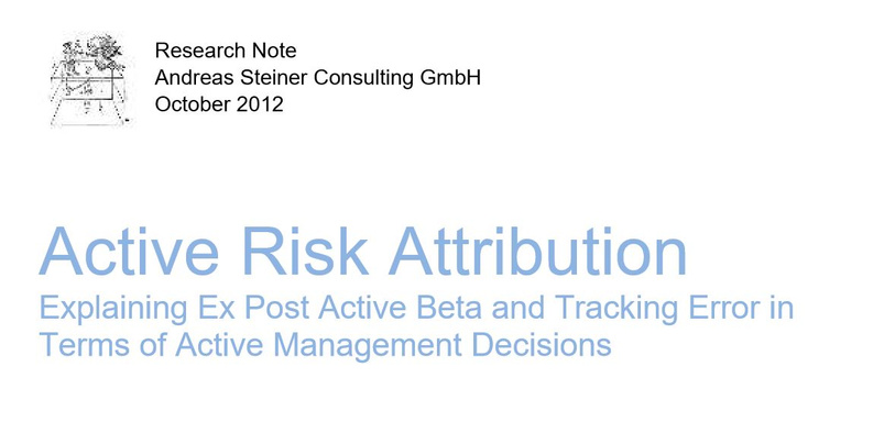 Active Risk Attribution