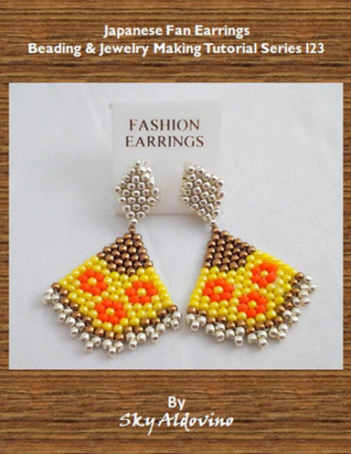 Japanese Fan Earrings: Beading & Jewelry Making Tutorial Series I23