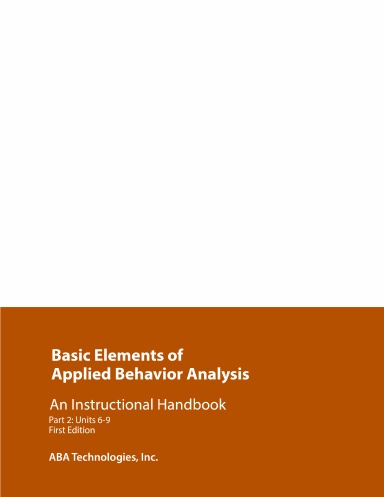 BEHP5012/BEH5012 Basic Elements of Applied Behavior Analysis Part 2