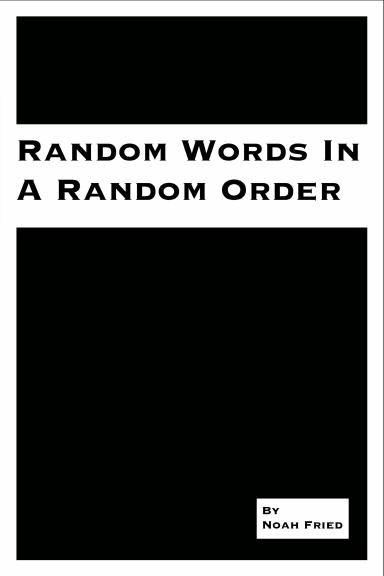 Random Words In A Random Order