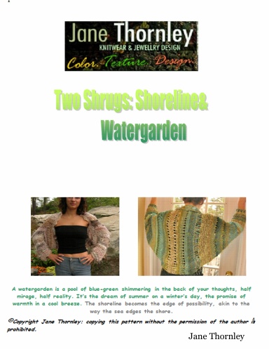 Watergarden Shrug Pattern