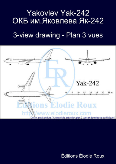 3-view drawing - Plan 3 vues - Yakovlev Yak-242 ОКБ им.Яковлева Як-242