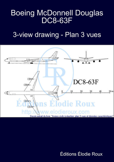 3-view drawing - Plan 3 vues - Boeing McDonnell Douglas DC8-63F
