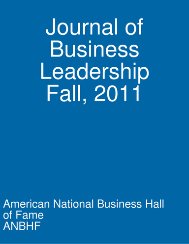Journal of Business Leadership Fall 2011