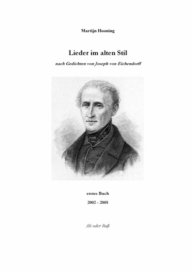 Lieder im alten Stil, nach Gedichten von Joseph von Eichendorff - erstes Buch (medium low voice / piano) - Sheet music, score