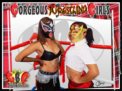 Byron's Gorgeous Wrestling Girls