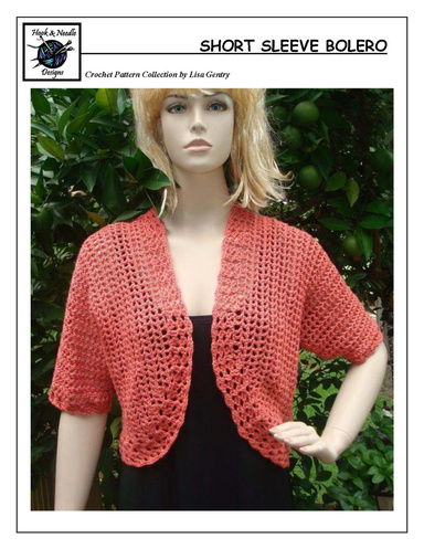 Short Sleeve Bolero - Crochet Pattern for Shrug / Bolero