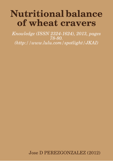 Nutritional balance of wheat cravers