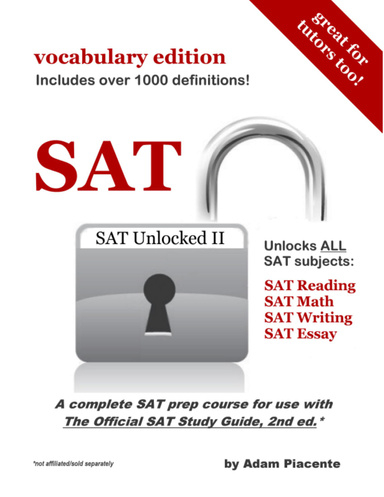 SAT Unlocked II (vocabulary edition): PDF