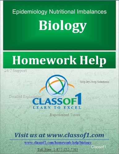Epidemiology Nutritional Imbalances