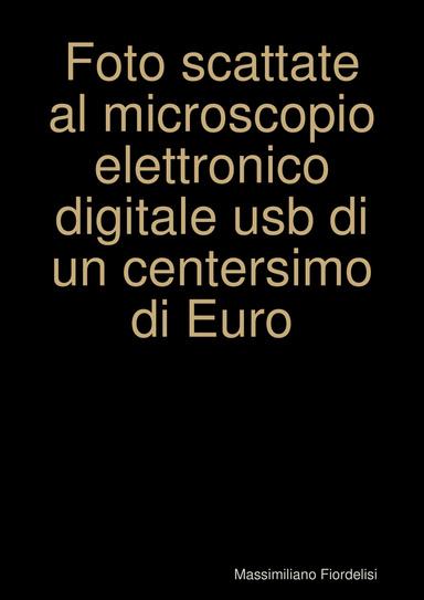 Foto scattate al microscopio elettronico digitale usb di un centersimo di Euro