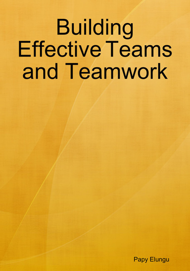 Building Effective Teams and Teamwork