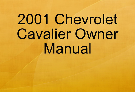 2001 Chevrolet Cavalier Owner Manual
