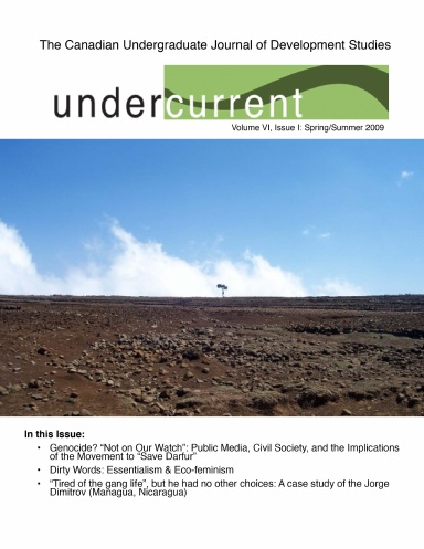 Undercurrent Journal Volume 6, Issue 1: Spring/Summer 2009