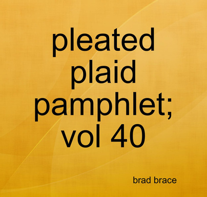 pleated plaid pamphlet; vol 40