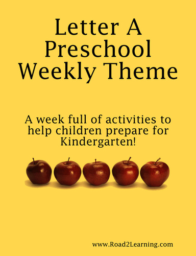 Letter A Preschool Weekly Theme