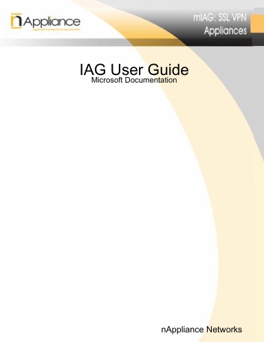 IAG User Guide (NN-DOC-SWUG-002)